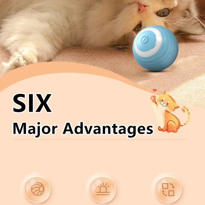 Automatic Rolling Interactive Cat Ball Toy