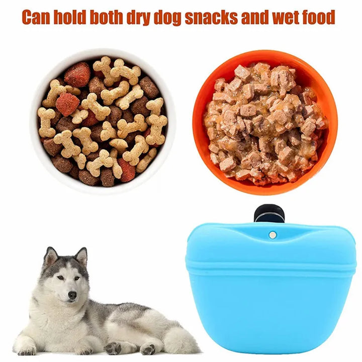 Silicone Dog Treat Pouch – Portable & Magnetic Clip