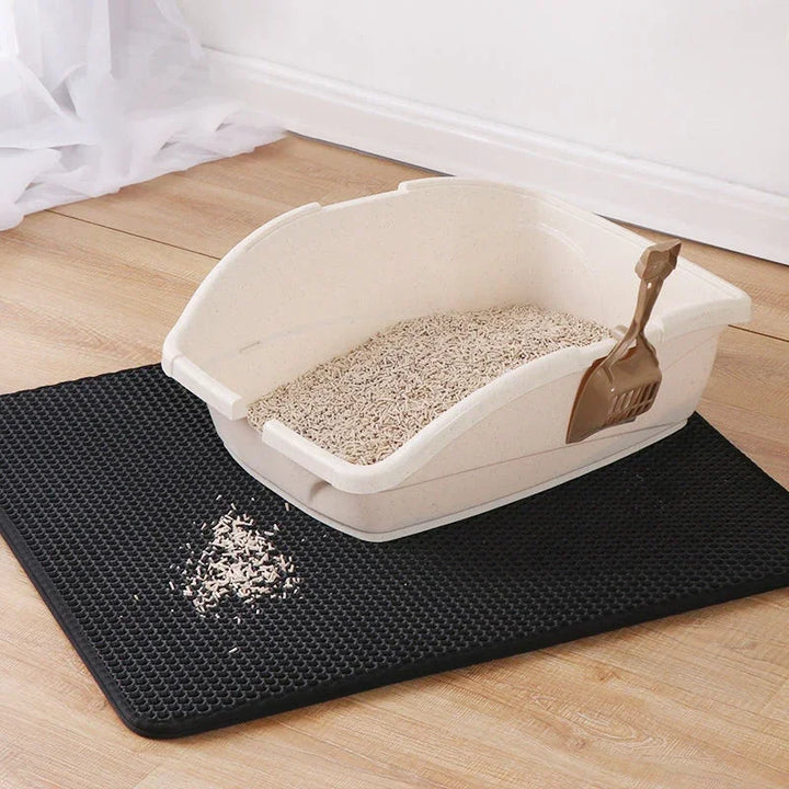 EVA Double-Layer Cat Litter Mat – Anti-Tracking