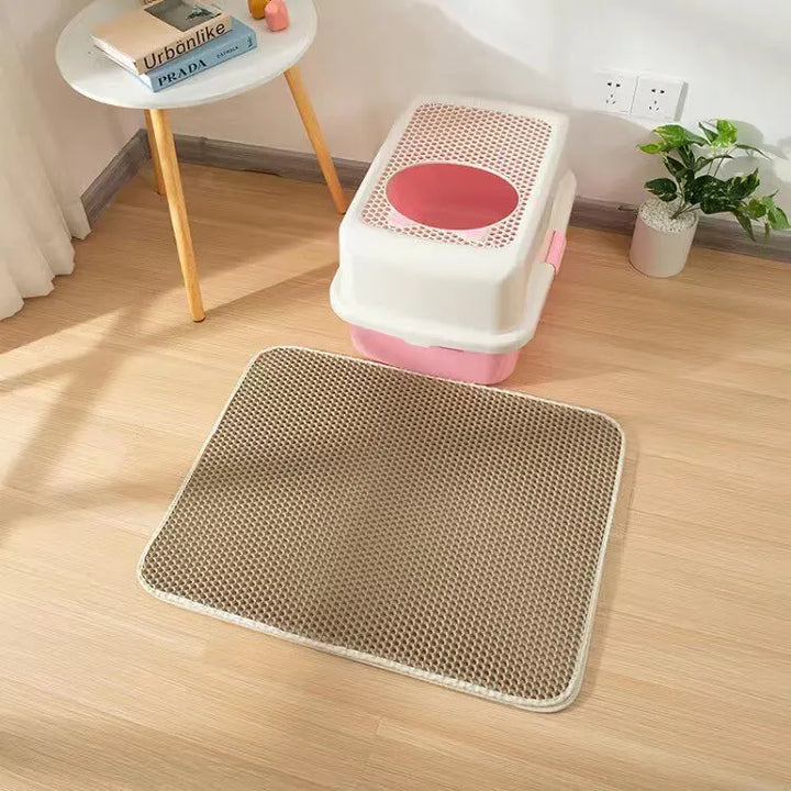 EVA Double-Layer Cat Litter Mat – Anti-Tracking