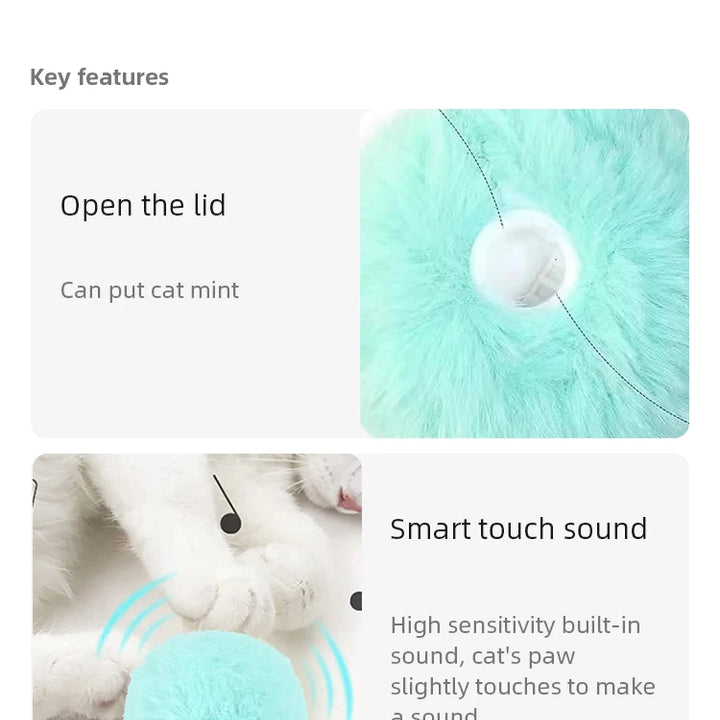 Plush Electric Catnip Toy – Touch & Sound Activated