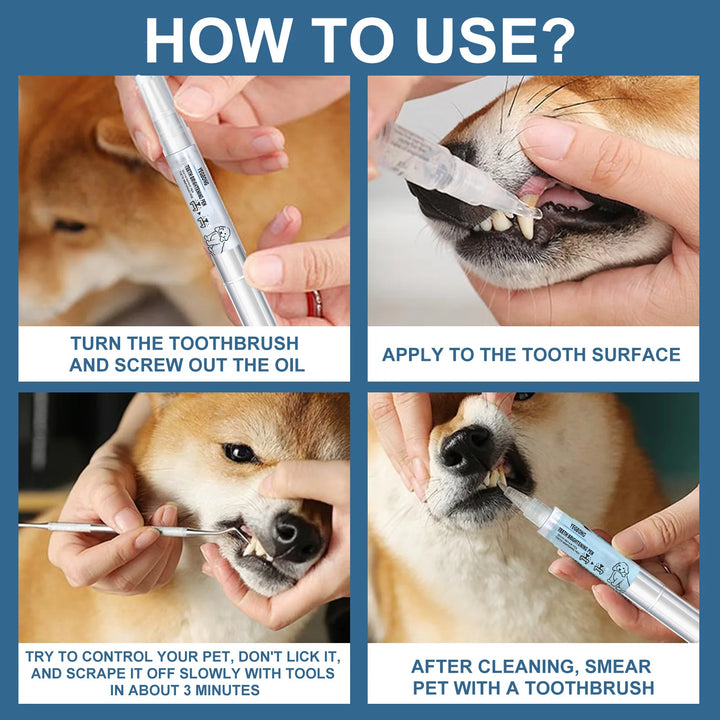 Pet Dental Cleaning Kit – Tartar Remover & Toothbrush