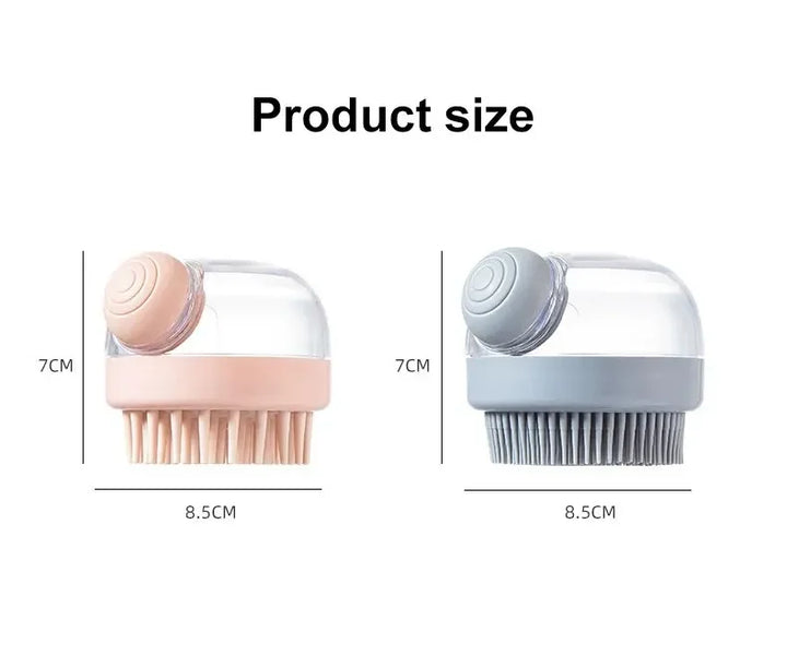 Soft Silicone Pet Bath Brush – Shampoo & Massage Tool