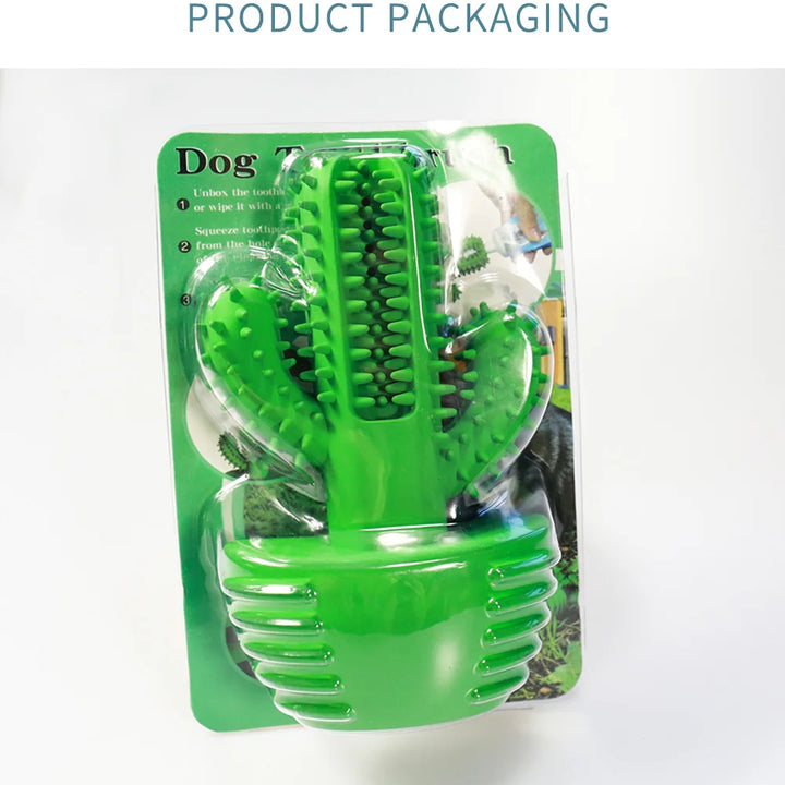 Cactus Rubber Chew Toy – Dental Care & Treat Dispenser