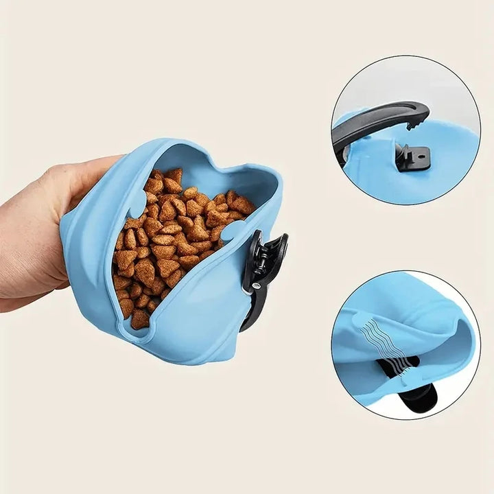 Silicone Dog Treat Pouch – Portable & Magnetic Clip