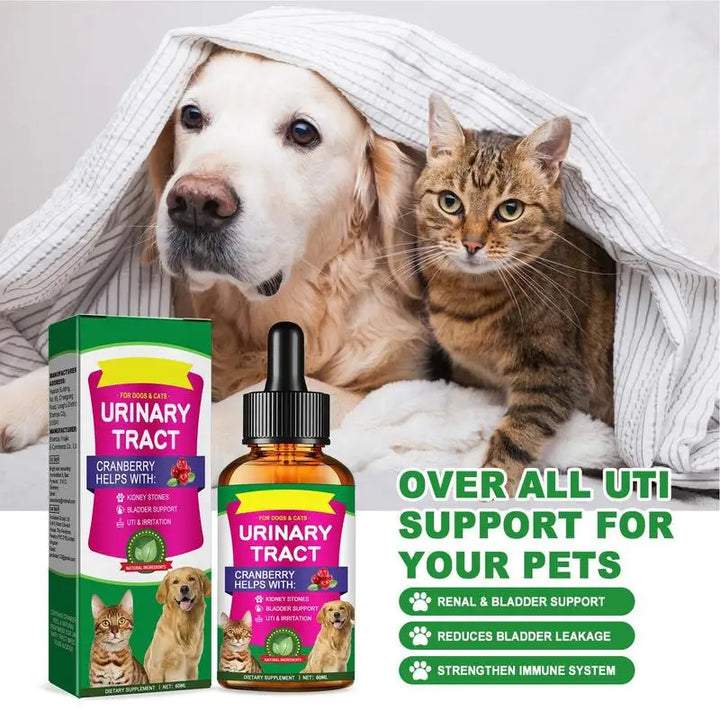 Pet UTI Bladder Drops – Urinary Tract Care for Cats & Dogs