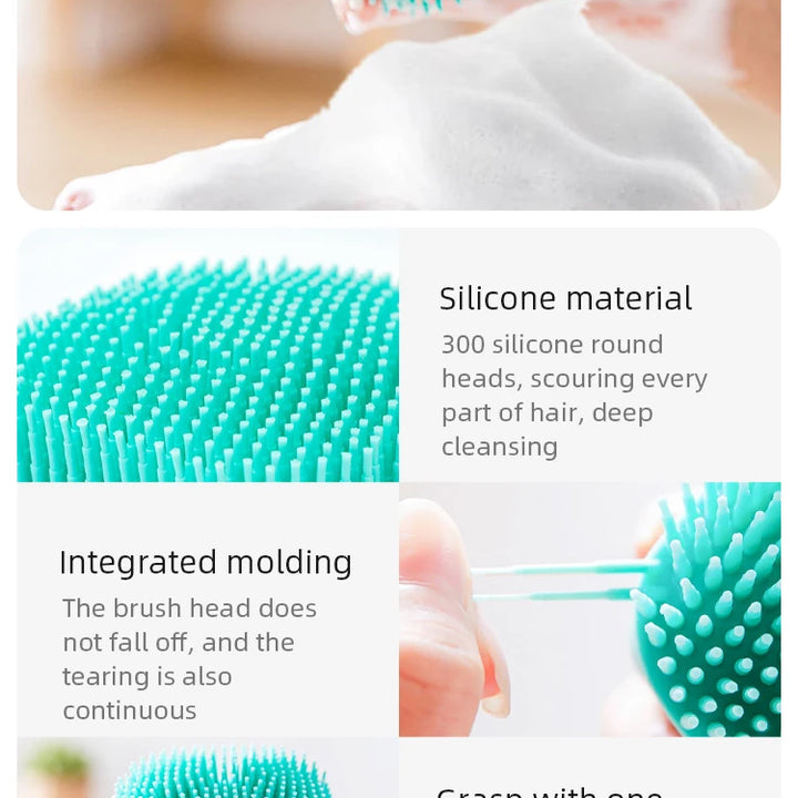 Soft Silicone Pet Bathing & Grooming Brush