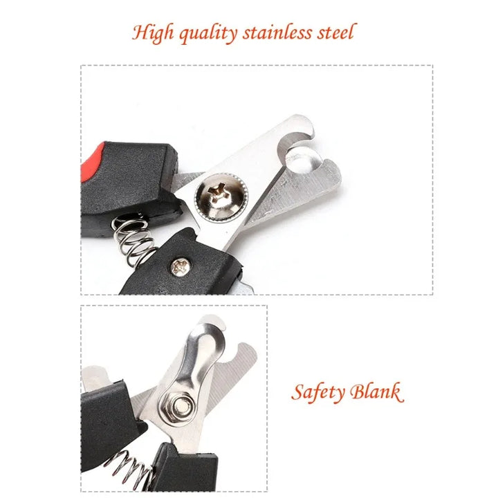 Stainless Steel Pet Nail Clippers – Large & Multifunctional