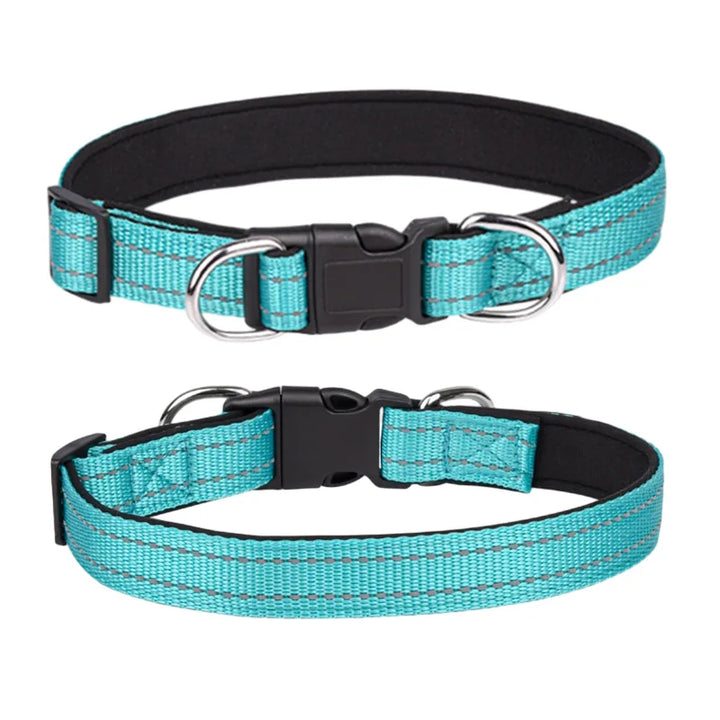 Reflective Adjustable Dog Collar – Padded & Breathable