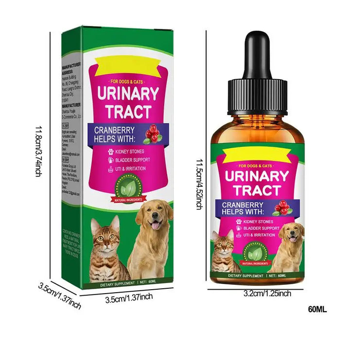 Pet UTI Bladder Drops – Urinary Tract Care for Cats & Dogs