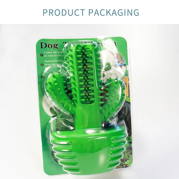 Cactus Rubber Chew Toy – Dental Care & Treat Dispenser