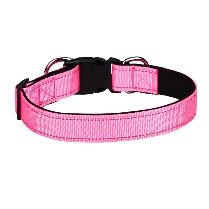 Reflective Adjustable Dog Collar – Padded & Breathable