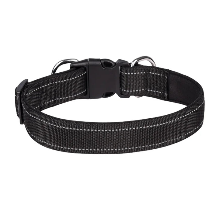 Reflective Adjustable Dog Collar – Padded & Breathable