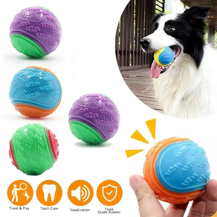 Soft TPR Squeaky Dog Toy – Durable & Teeth Cleaning