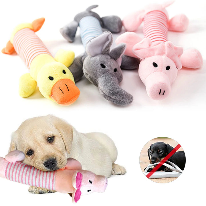 Plush Squeaky Pet Toy – Durable & Fun for Dogs & Cats