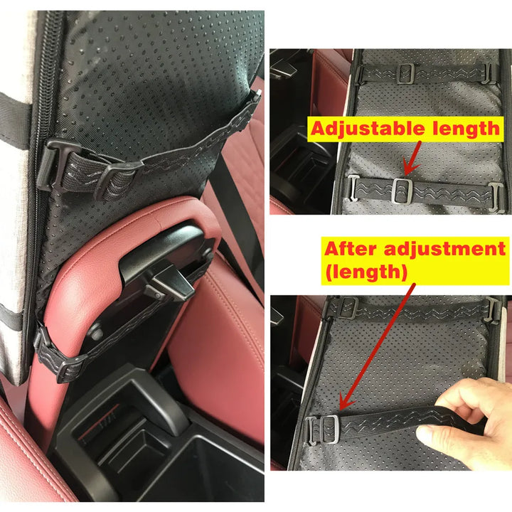 Portable Elevated Pet Car Seat – Waterproof & Secure