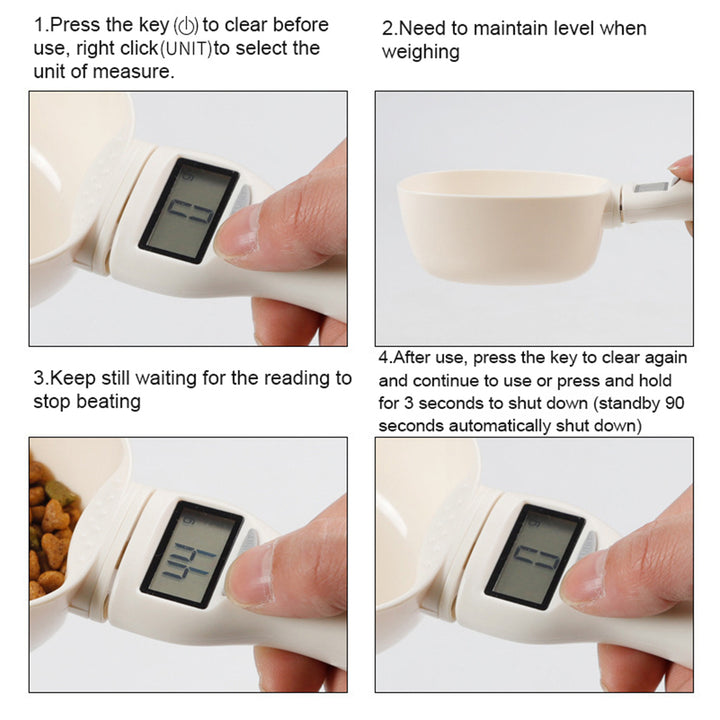 250ml Pet Food Measuring Spoon – LED Scale Display