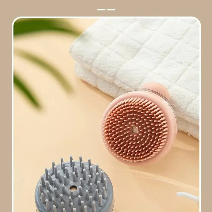 Soft Silicone Pet Bath Brush – Shampoo & Massage Tool