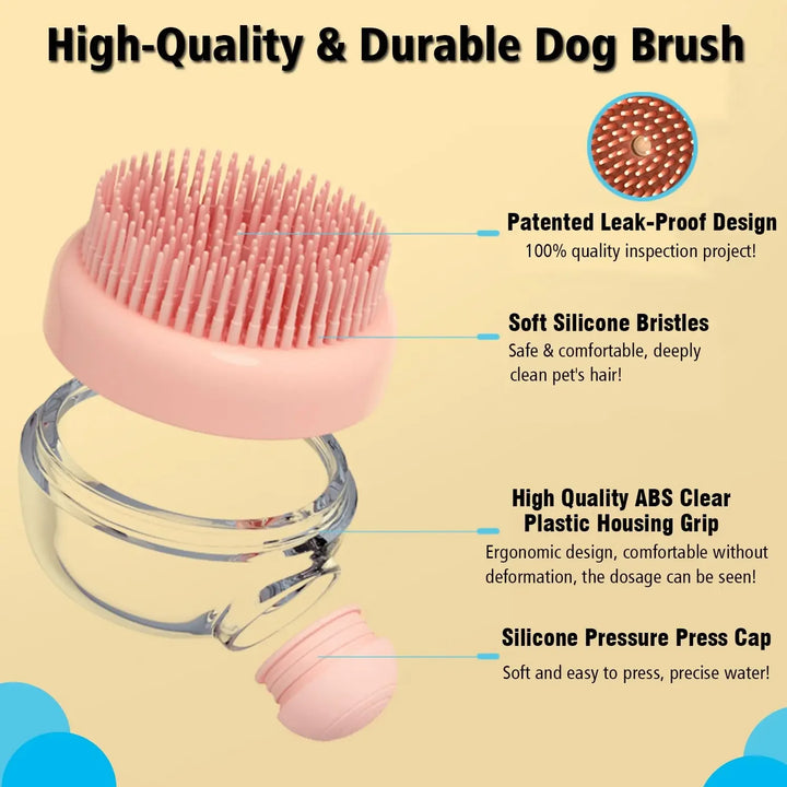 Soft Silicone Pet Bath Brush – Shampoo & Massage Tool